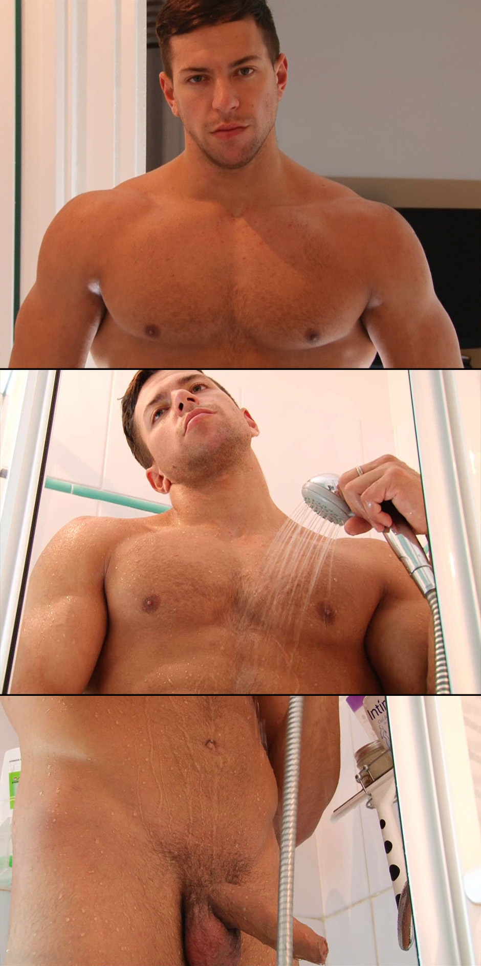 keumgay bryan shower jerk off uncut cock muscle stud guy body hairy hair trimmed (123)